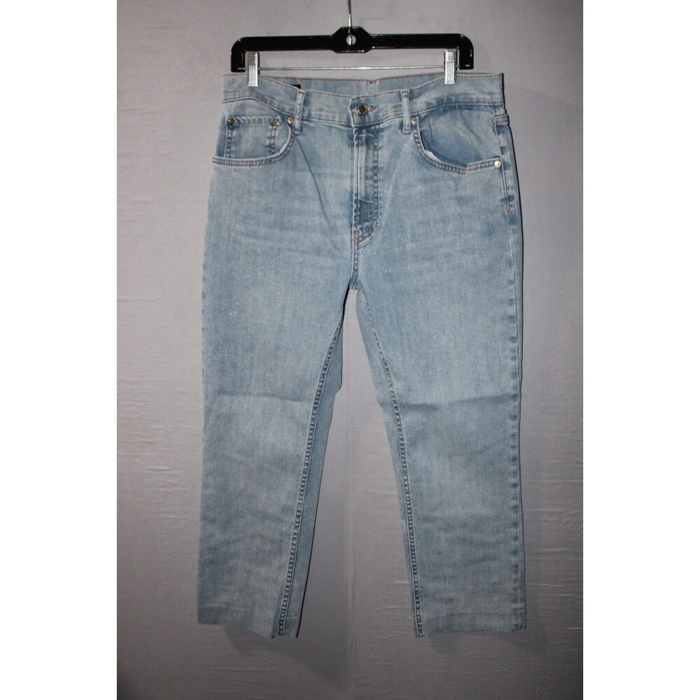 Zara Ankle Skinny Jeans Light Wash High Rise Womens Blue Size 10 Casual
